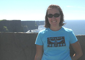 Photo of a girl wearing a Turtle Dove T-Shirt